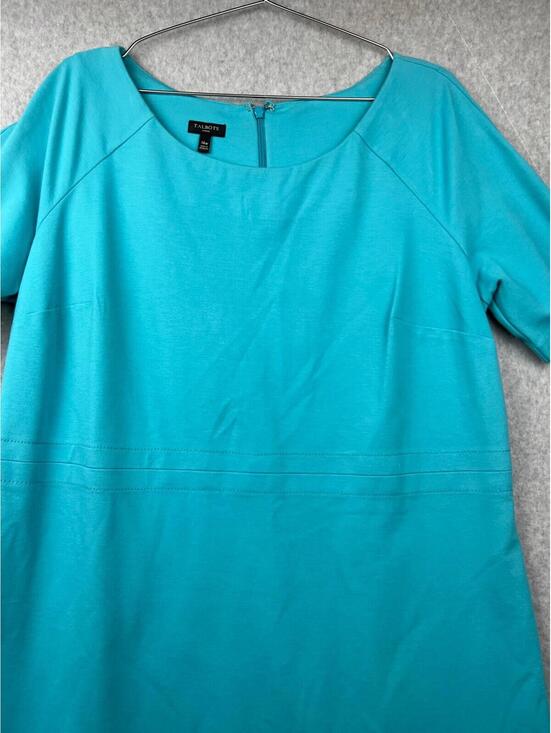Talbots Womens Shift Midi Dress Size 14 W Casual Career Office Work Minimalist - Picture 3 of 10